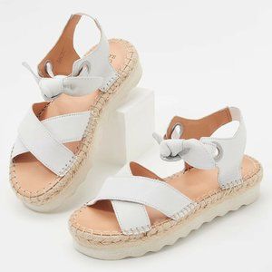 frye & co. Bow Sandals - Lula - White a376568